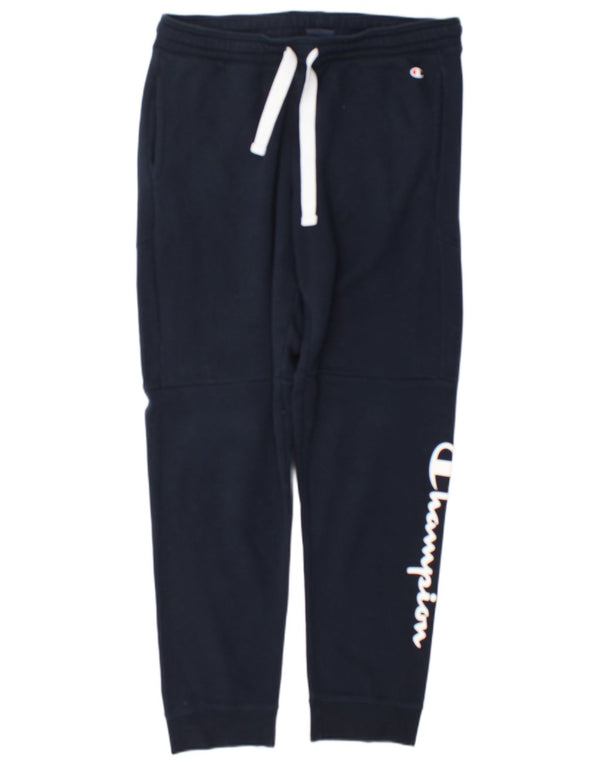 Champion Pantalon de Survêtement Graphique Homme Joggers Large Bleu Marine Coton