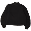 Zara Chemisier surdimensionné à manches longues pour femme UK 10 Petit coton noir