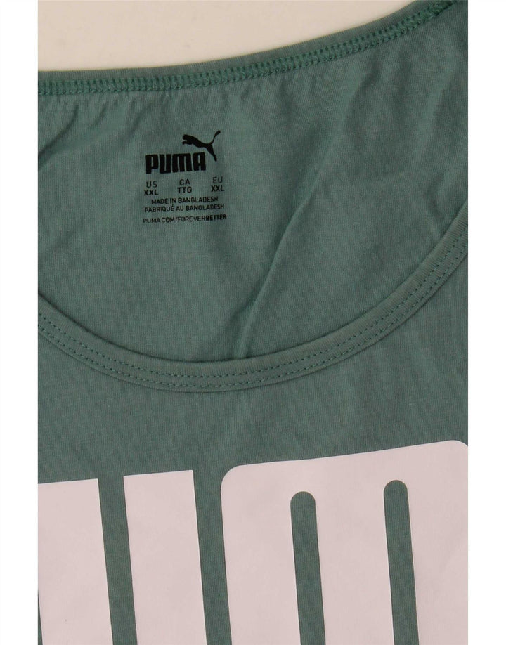 Puma Débardeur Graphique Homme 2XL Vert