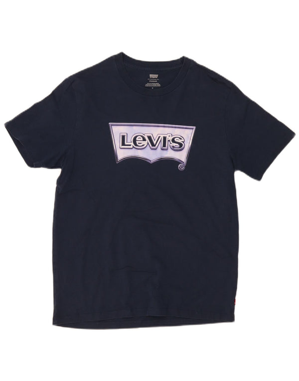 Levi's Tee-Shirt Standard Fit Graphic Homme Bleu Marine Moyen Coton