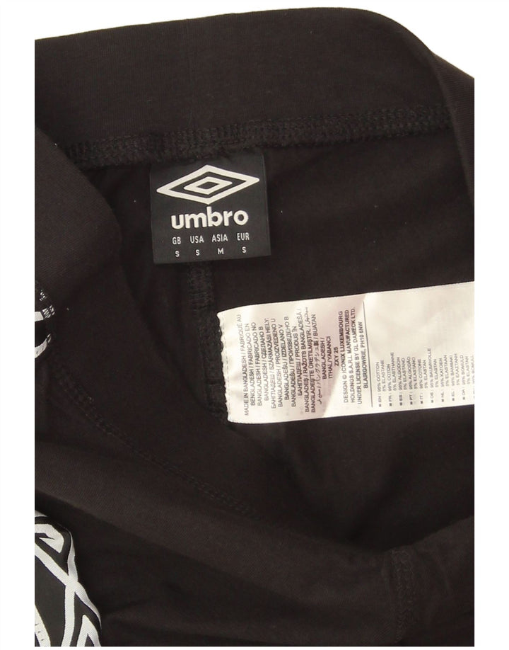 Umbro Leggings graphiques pour femmes UK 10 petit coton noir