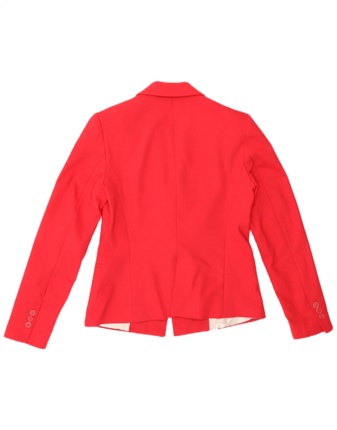 Zara Veste Blazer 1 Bouton Femme UK 14 Rose Moyen Polyester