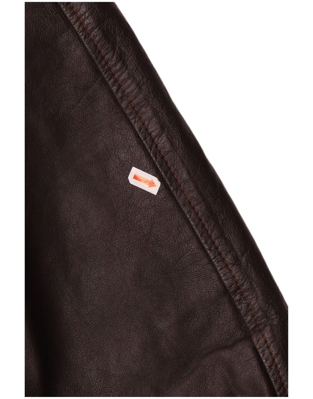 VINTAGE Veste en cuir homme UK 42 XL Cuir marron