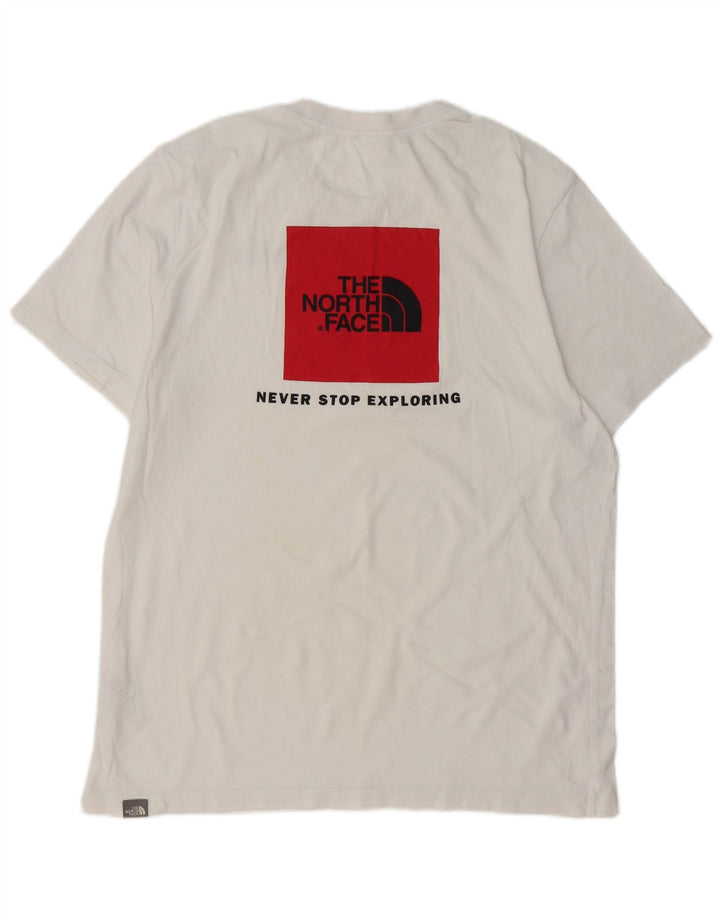 THE NORTH FACE T-shirt graphique pour hommes, grand coton blanc