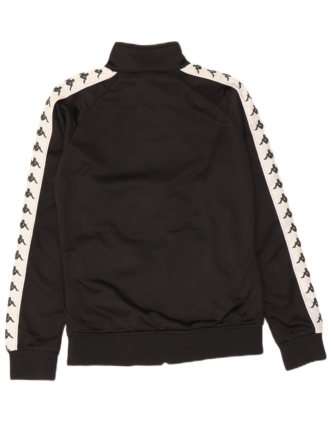 Kappa Veste de survêtement graphique pour femme UK 16 Large Noir Colourblock