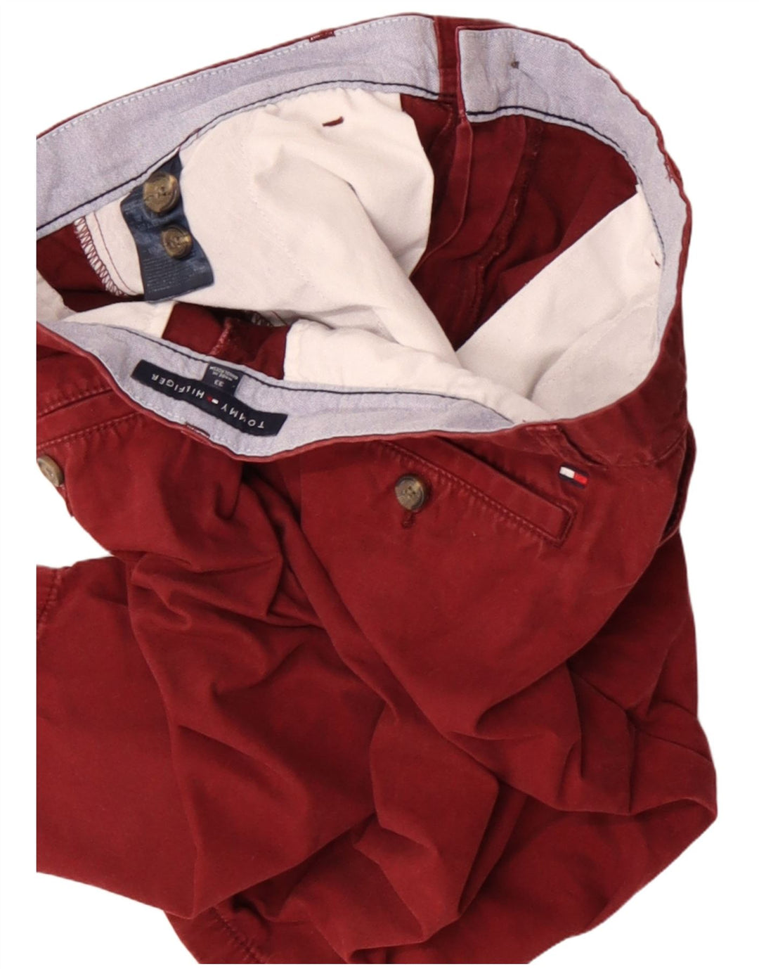 Tommy Hilfiger Short Chino Homme W33 Coton Marron Moyen