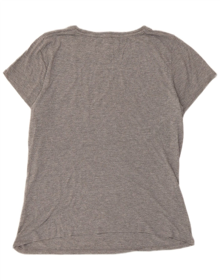Tommy Hilfiger T-shirt graphique pour femme UK 14 Gris moyen