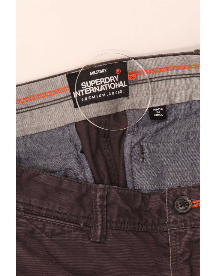 Superdry Pantalon Chino Slim Homme W30 L32 Marron