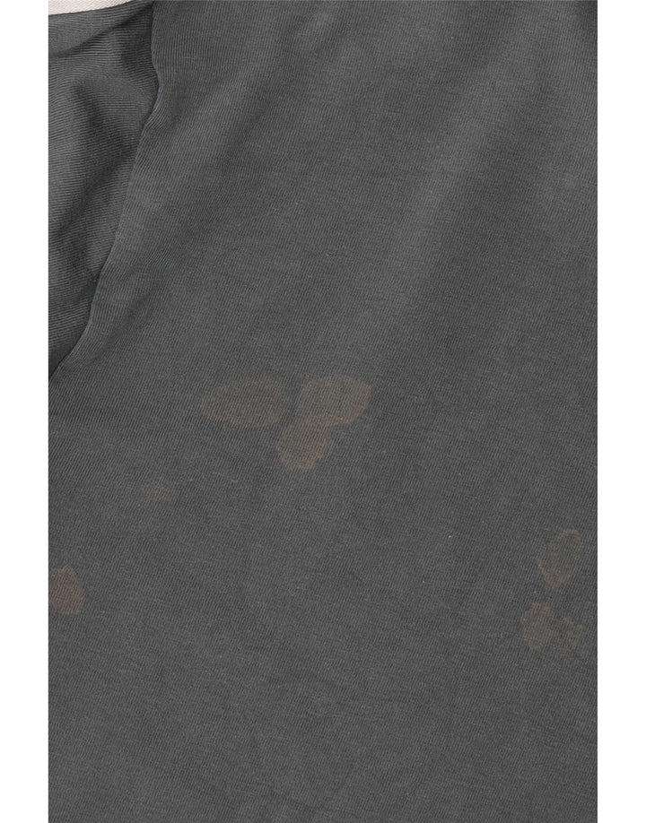 Adidas Haut à manches longues pour femme UK 16 Large Gris Coton