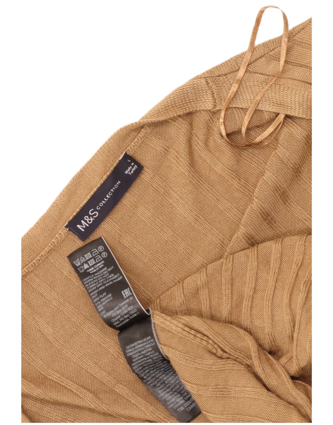 Marks & Spencer Pull cardigan long pour femme UK 16 Large Marron