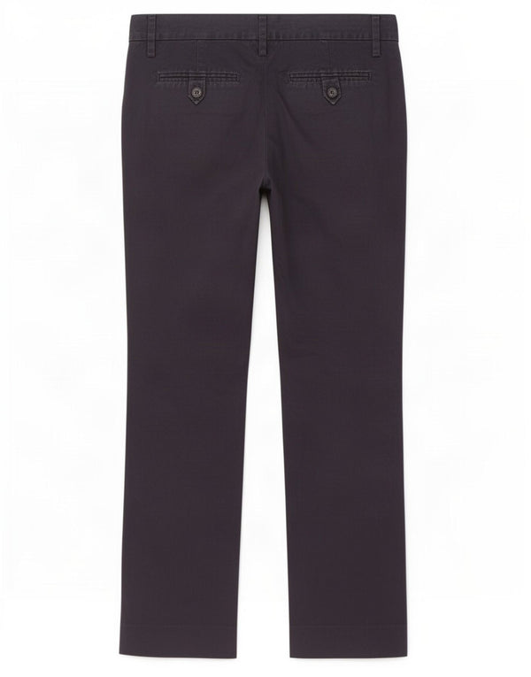 Massimo Dutti Pantalon décontracté droit pour femme EU 36 XS W26 L28 Bleu marine