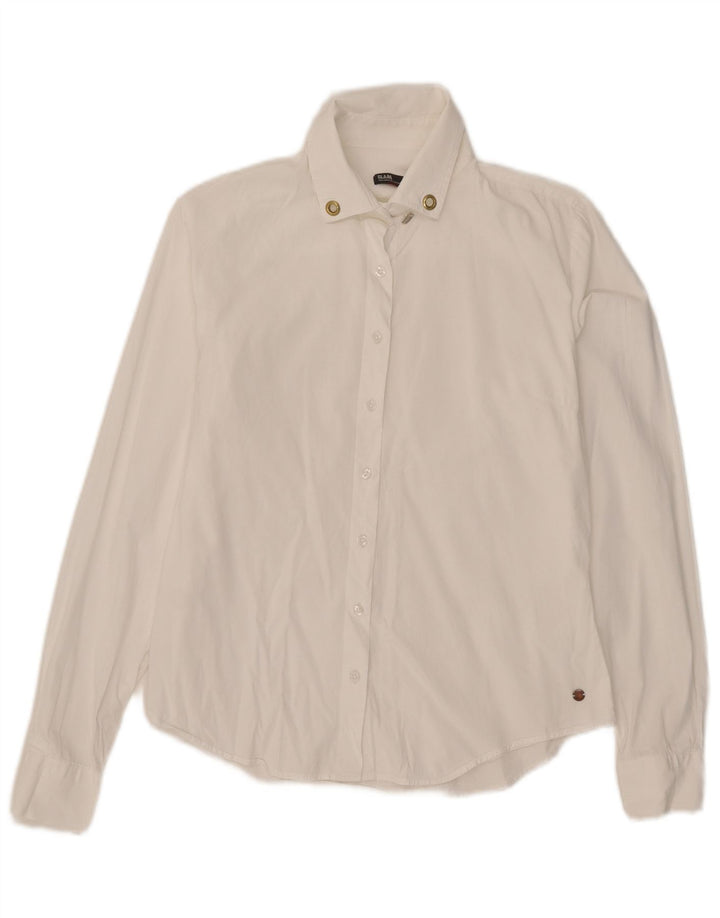 Slam Chemise Femme UK 12 Medium Blanc
