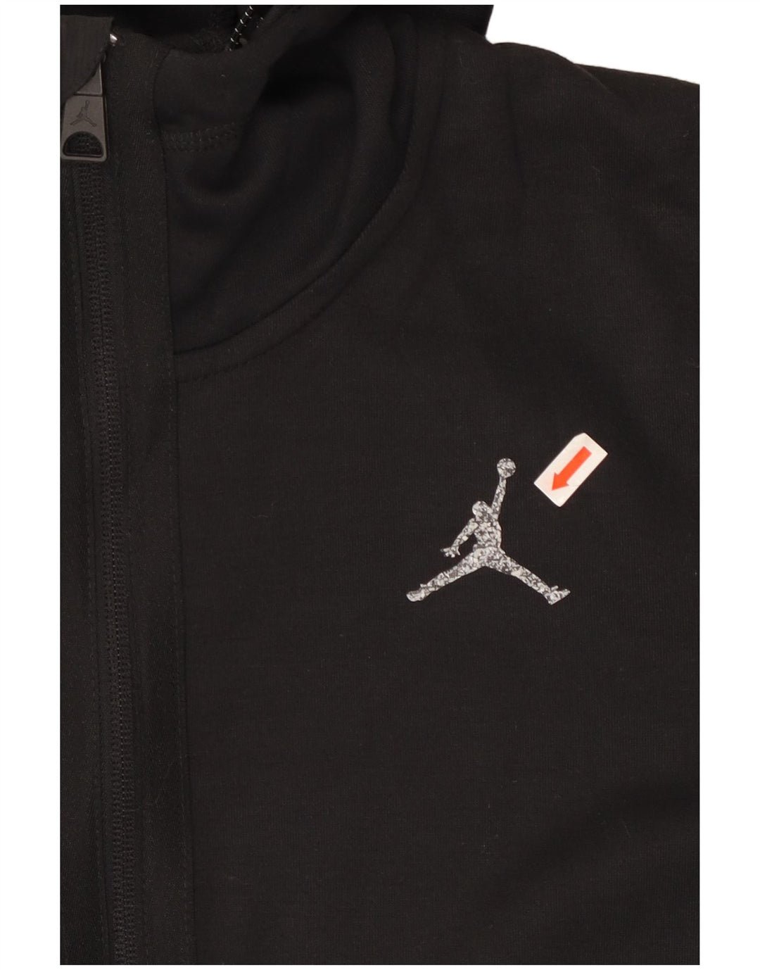JORDAN Pull à capuche zippé Dri Fit pour hommes XS Noir Polyester