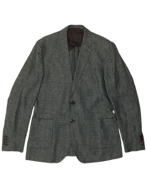 Reiss Veste Blazer 2 Boutons Homme UK 42 XL Lin Gris
