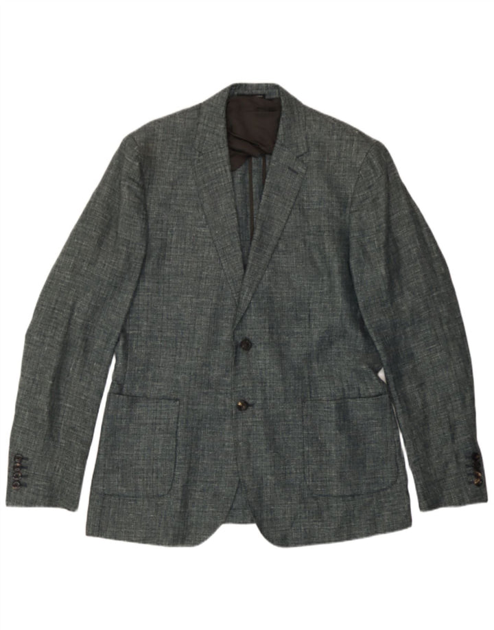 Reiss Veste Blazer 2 Boutons Homme UK 42 XL Lin Gris