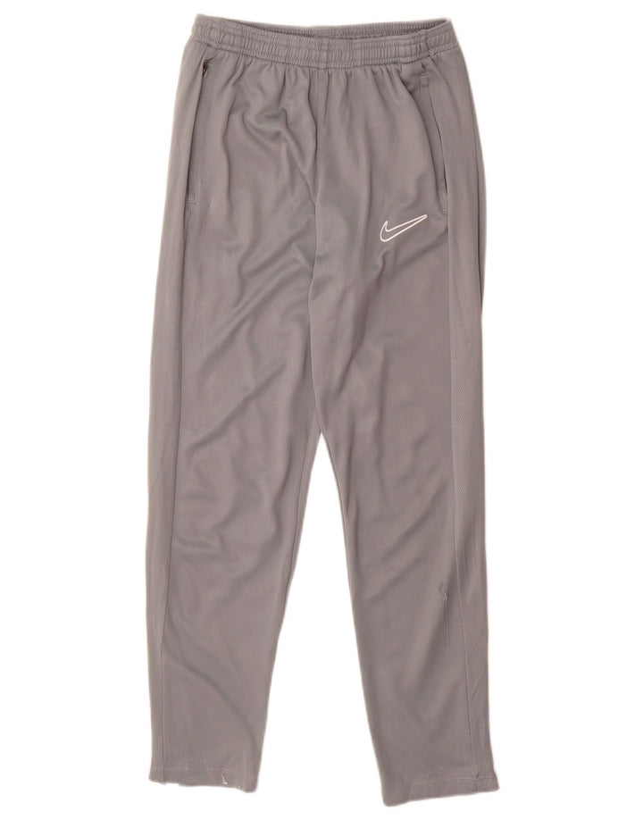 Nike Pantalon de survêtement Dri Fit garçon 12-13 ans Large Gris Polyester