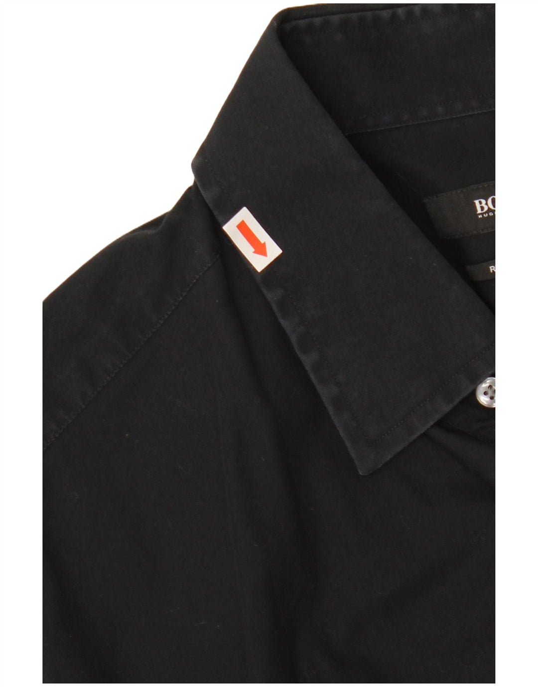 HUGO BOSS Chemise coupe régulière pour homme Taille 16 1/2 42 Large Noir