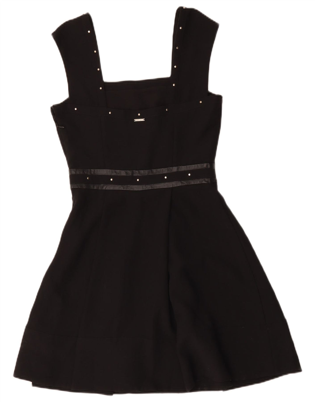 Liu Jo Robe trapèze sans manches pour femme IT 40 Petit Noir Polyester