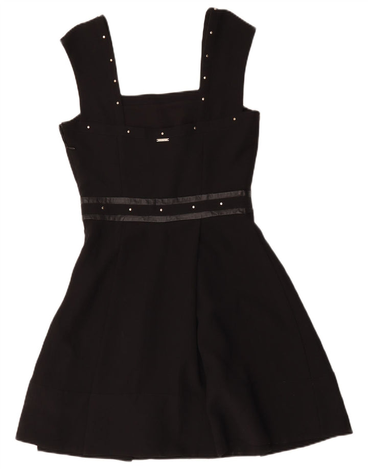 Liu Jo Robe trapèze sans manches pour femme IT 40 Petit Noir Polyester