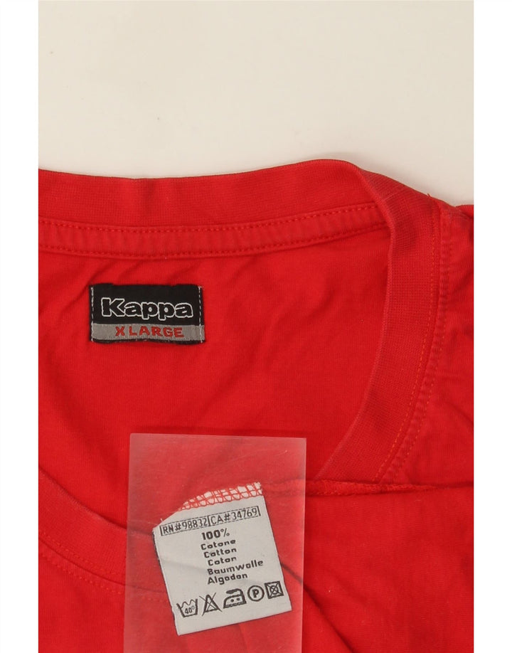 Kappa Débardeur Homme XL Rouge Coton