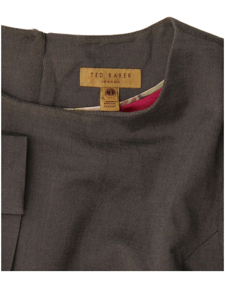 Ted Baker Robe fourreau surdimensionnée pour femme Taille 1 XS Gris