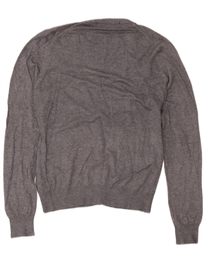 Zara Homme Cardigan Pull Gris Moyen Viscose