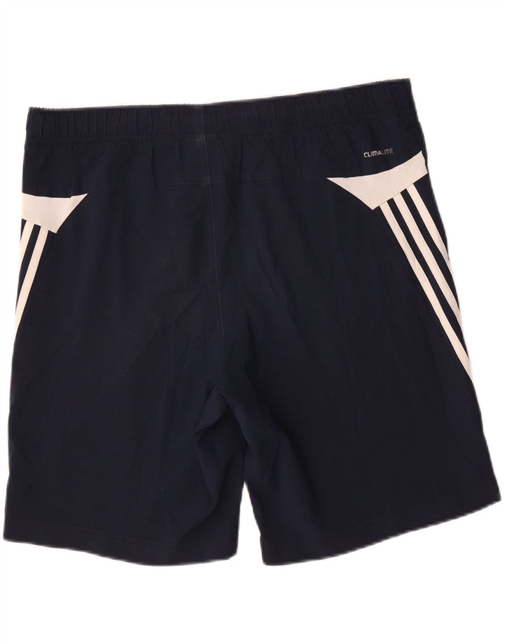 ADIDAS Short de sport Climalite pour hommes, petit, bleu marine, polyester color block