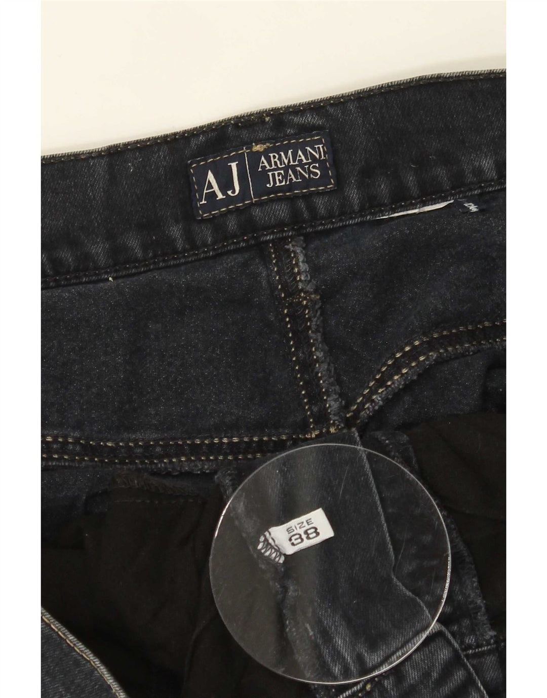 Armani Jean droit W38 L27 homme bleu marine