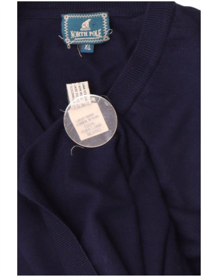 North Pole Homme Gilet Débardeur XL Bleu Marine Laine