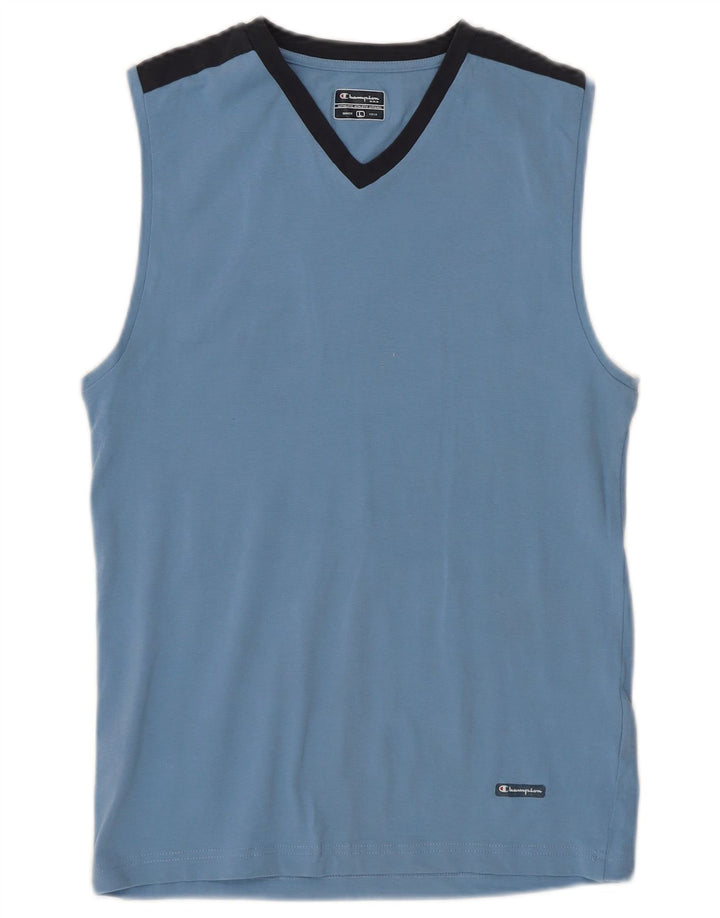 CHAMPION Débardeur Femme UK 14 Large Bleu