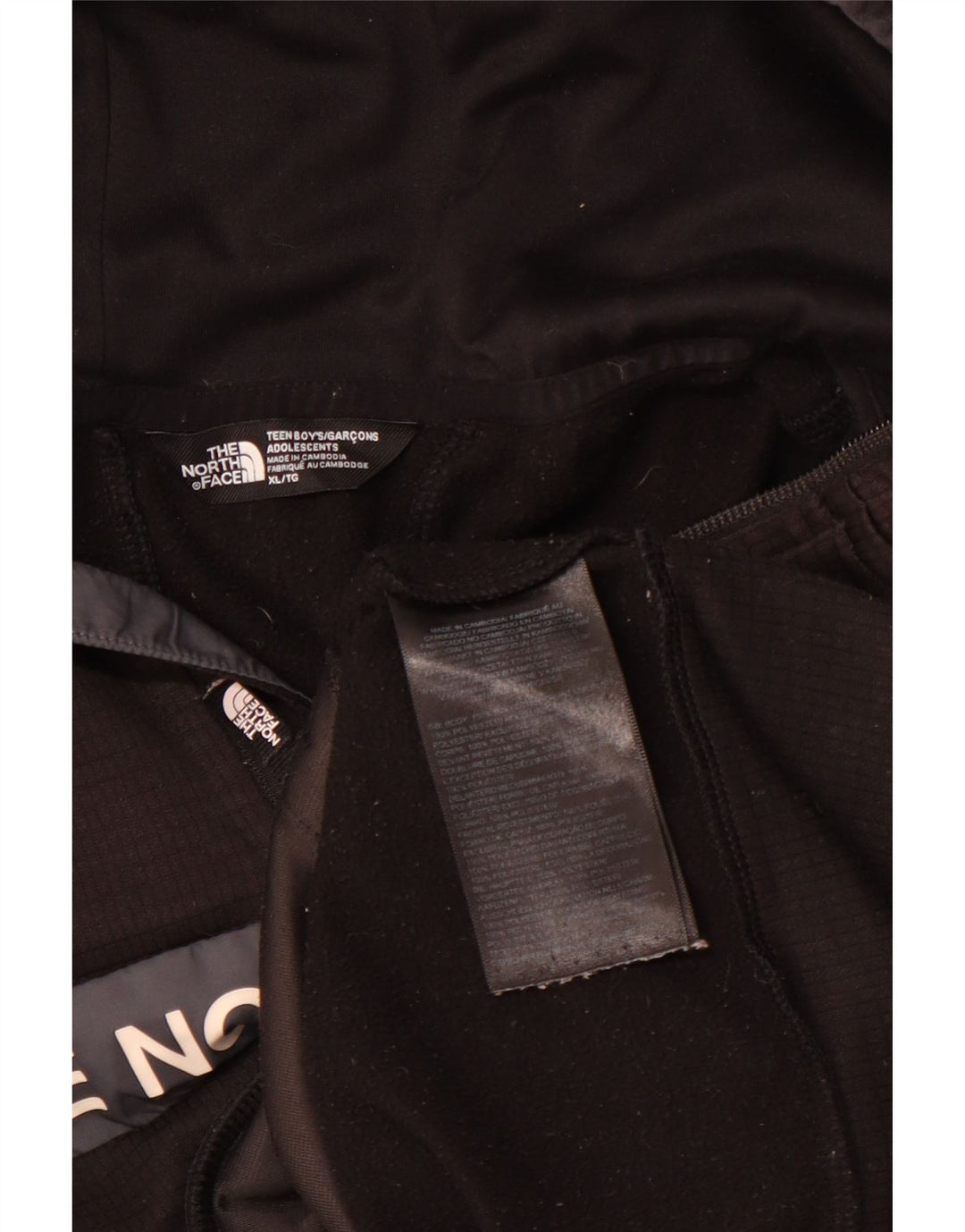 THE NORTH FACE Pull à capuche graphique pour garçon 14-15 ans XL Noir