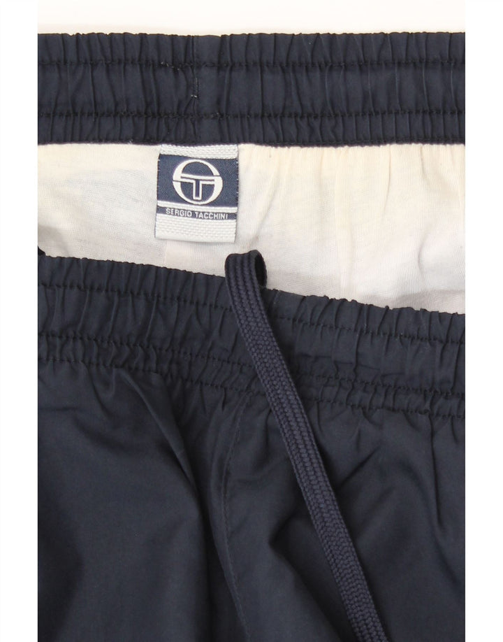 Pantalon de survêtement homme Sergio Tacchini Joggers Taille L Bleu Marine Polyester