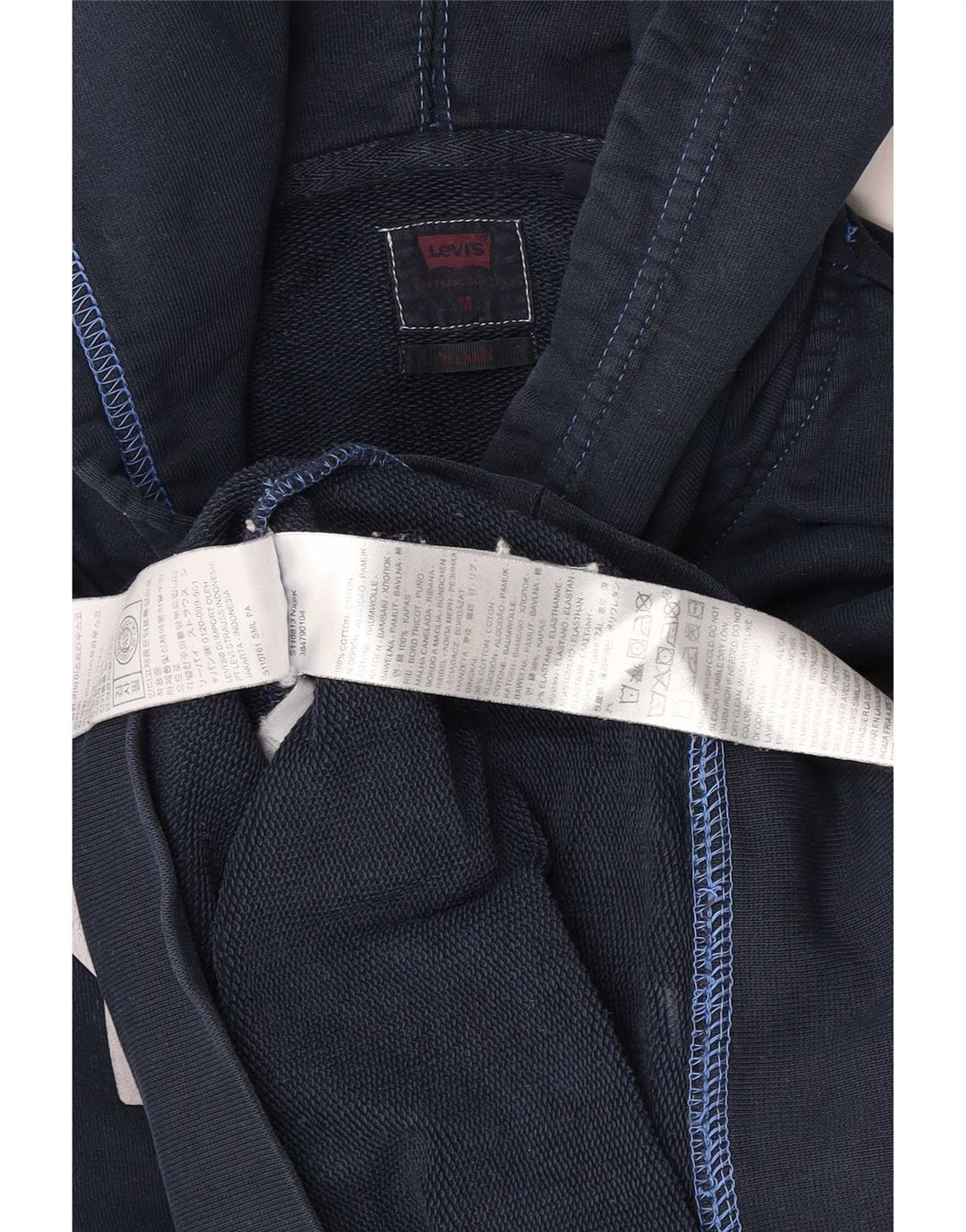 Levi's Pull à Capuche Graphic Homme Bleu Marine Moyen Coton