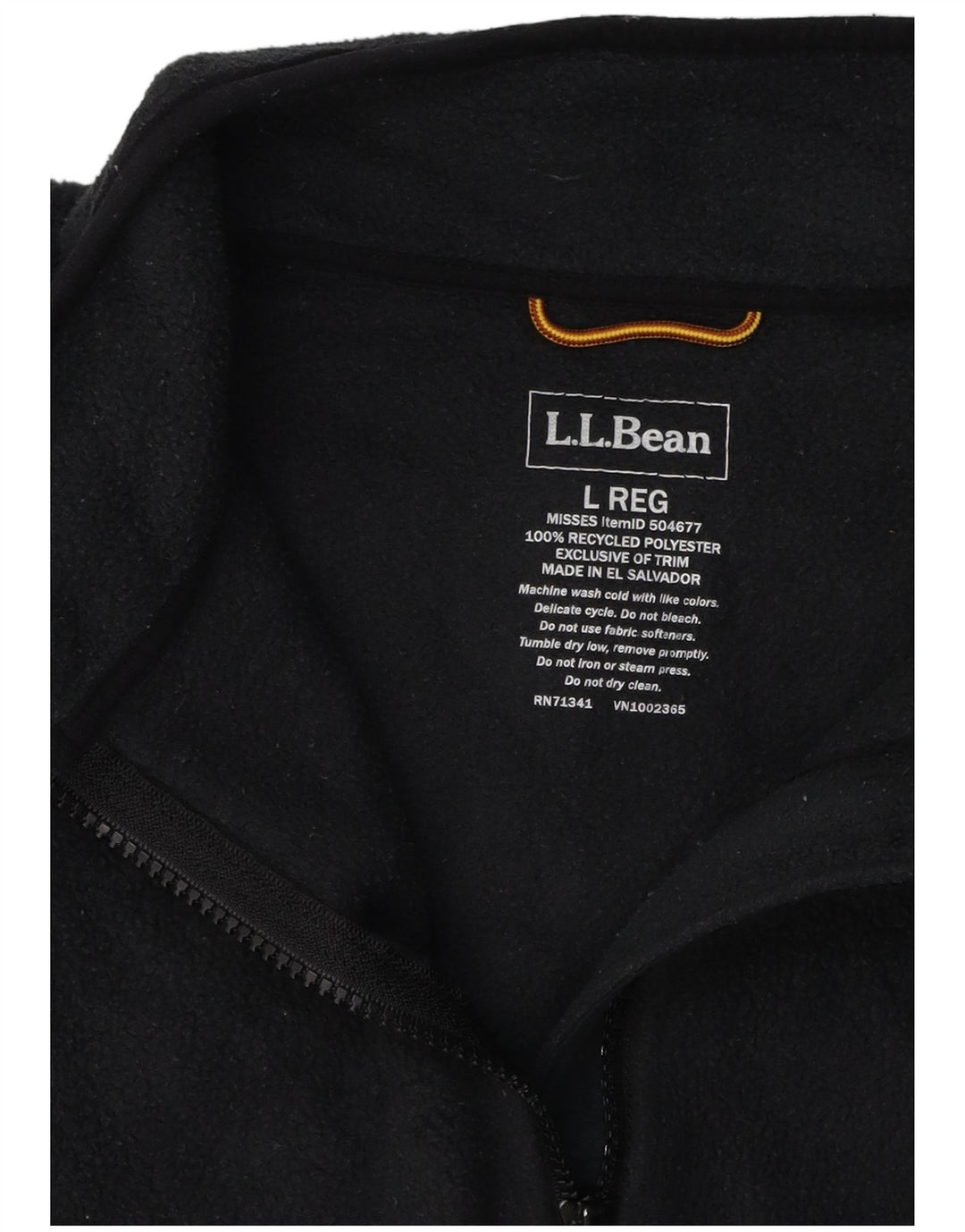 L.L.BEAN Veste Polaire Femme UK 16 Large Noir Polyester