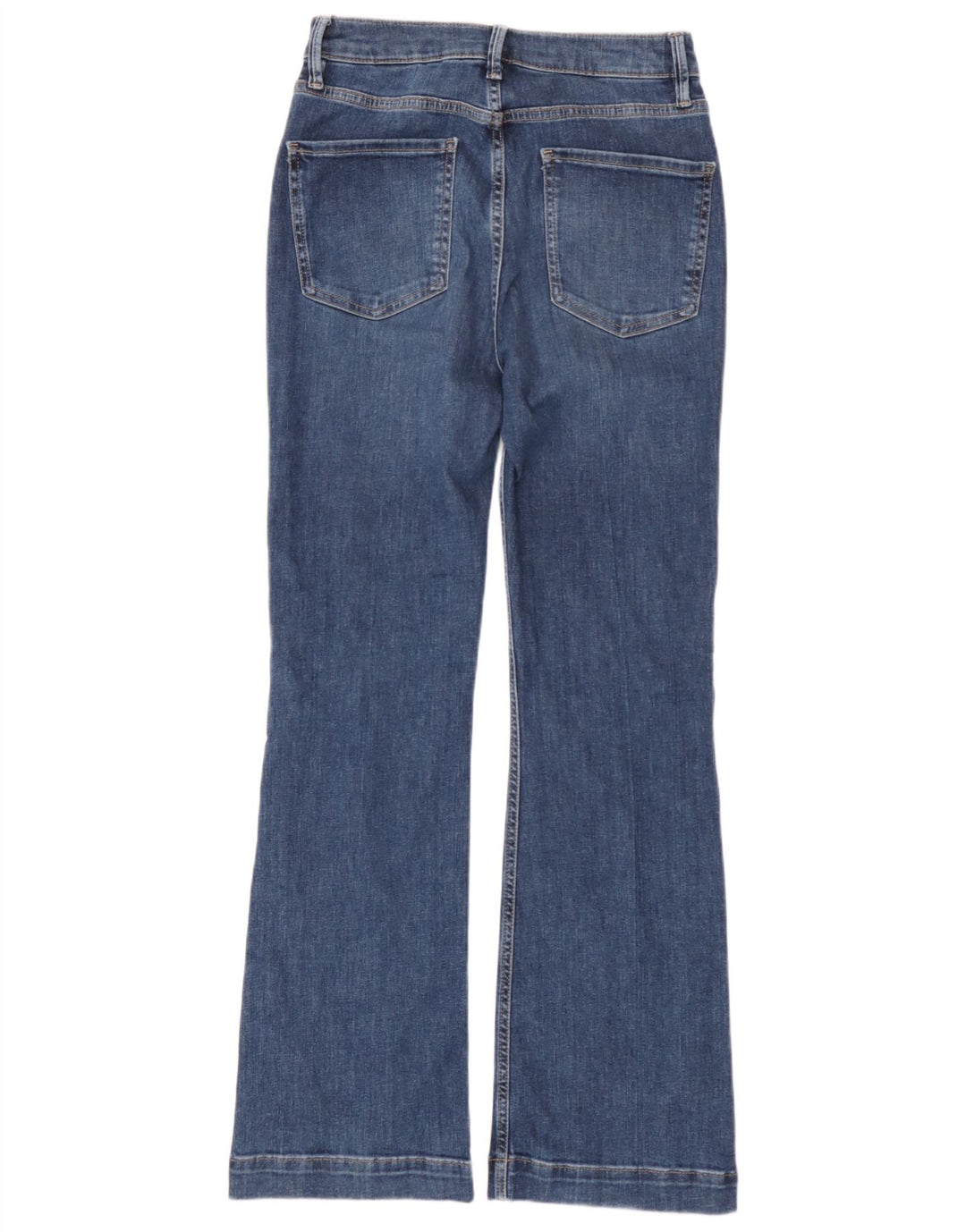 Marks & Spencer Jean évasé pour femme UK 10 Small W28 L31 Bleu Coton