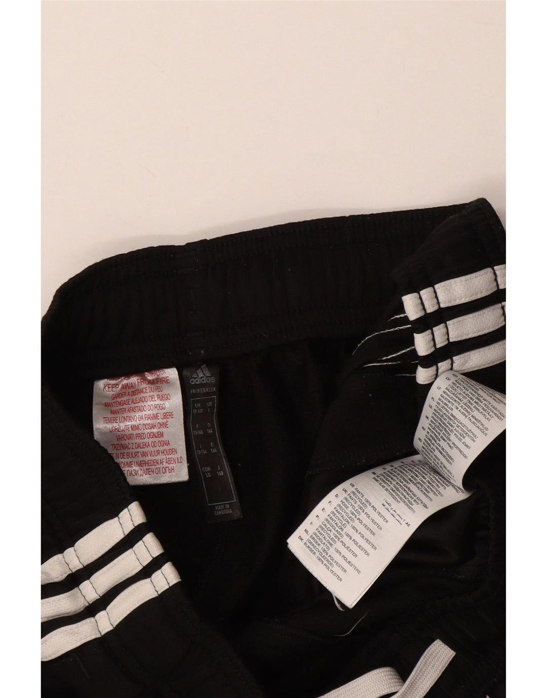 ADIDAS Pantalon de survêtement garçon Joggers 13-14 ans Noir Polyester