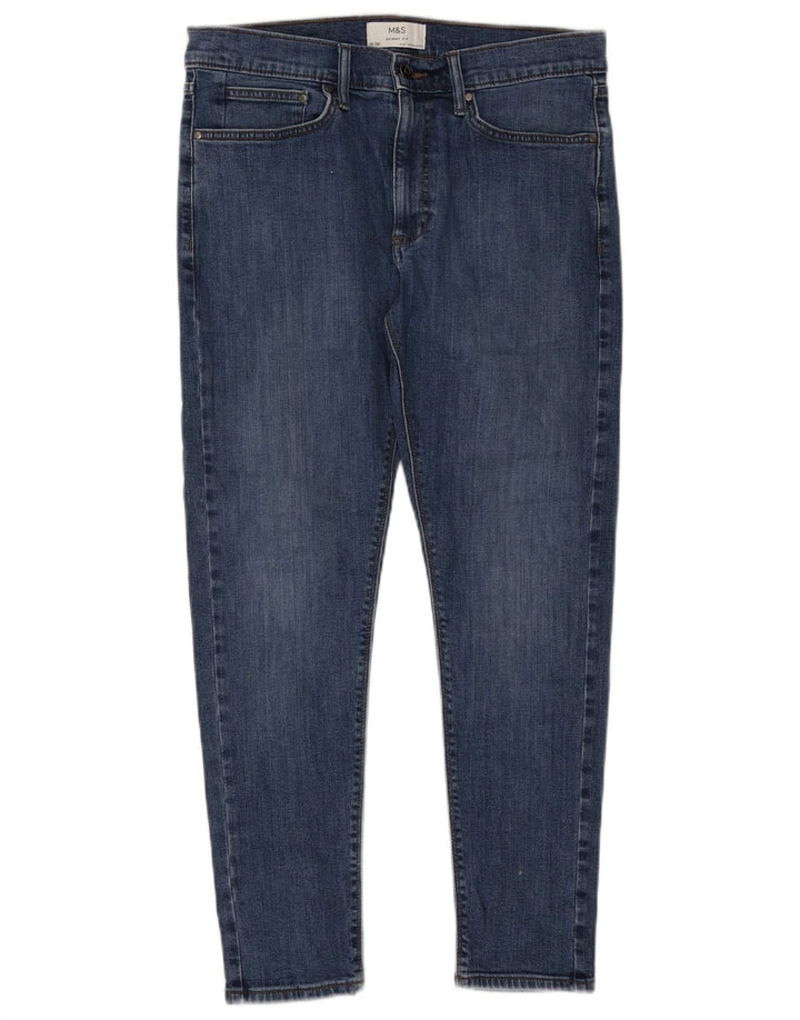 Marks & Spencer Jean skinny homme W32 L29 bleu coton