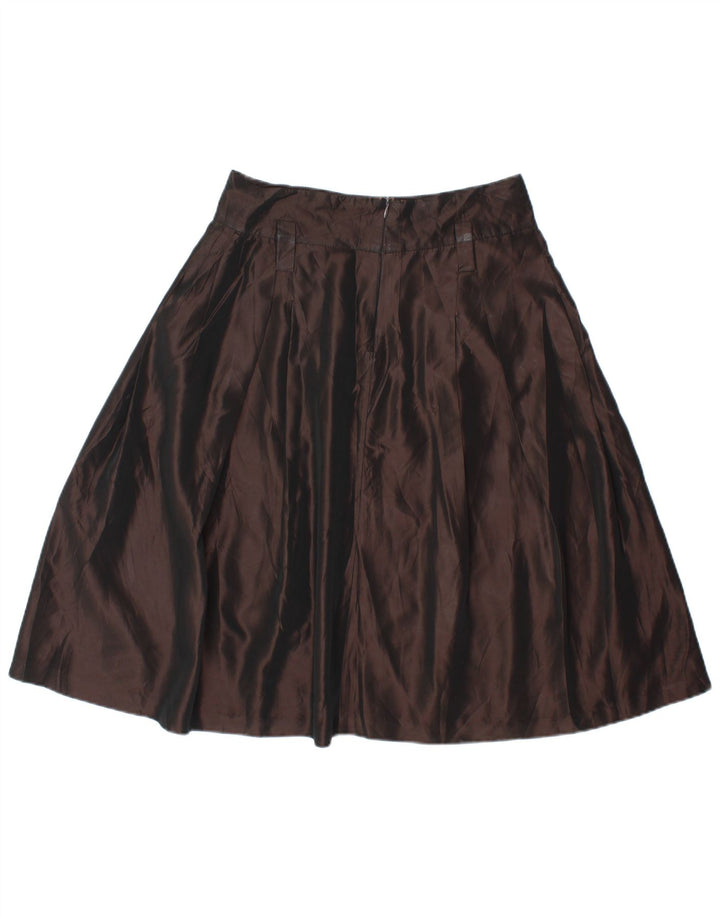 Zara Femme Jupe A-Line Medium W28 Rayonne Marron