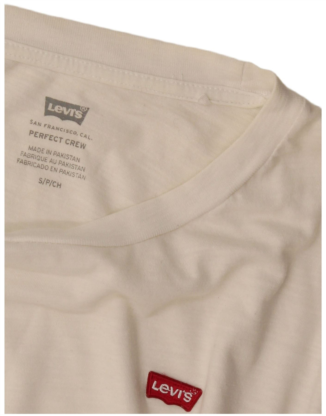 Levi's Tee-Shirt Perfect Crew Homme Blanc Petit