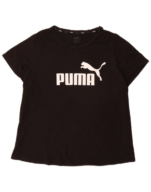 Puma T-shirt graphique pour femme UK 20 2XL Noir