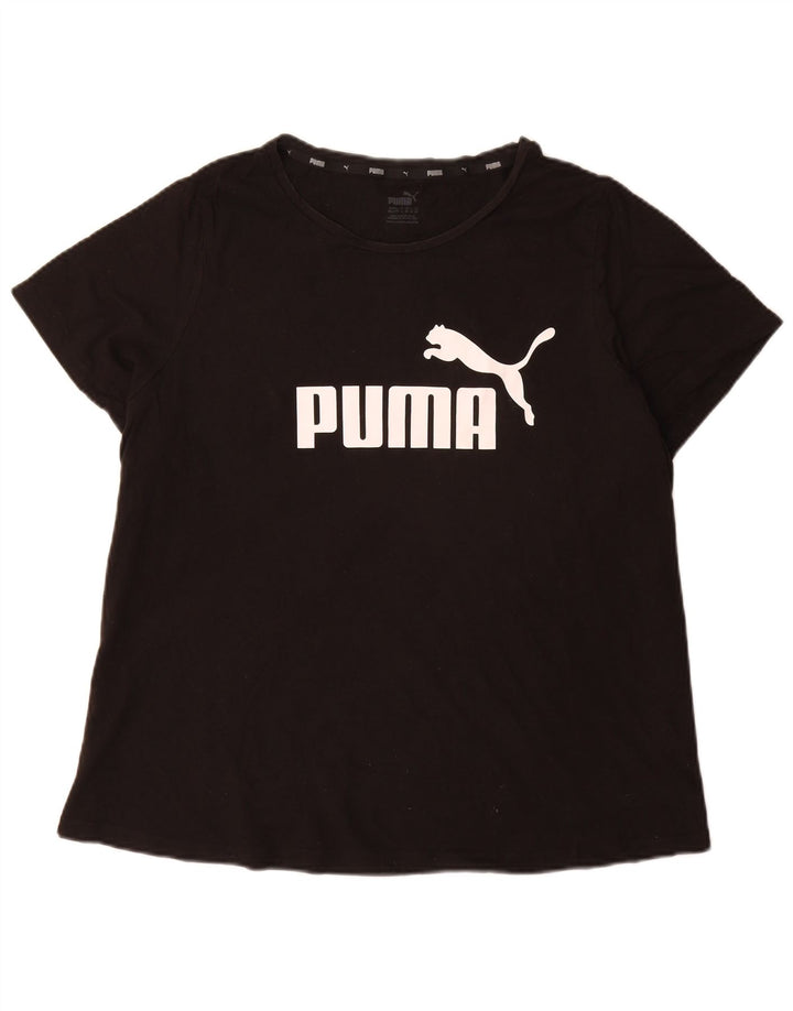 Puma T-shirt graphique pour femme UK 20 2XL Noir