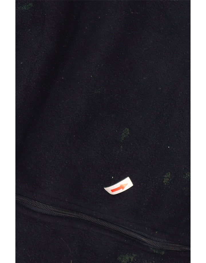 Reebok Veste polaire pour homme UK 40 Large Bleu marine Polyester