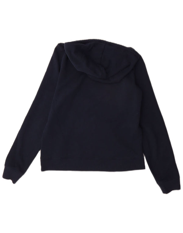 Hollister Pull à capuche graphique pour femme UK 10 Small Bleu marine Coton