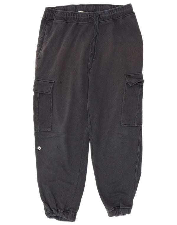 Converse Mens Cargo Tracksuit Trousers Joggers Medium Navy Blue Cotton