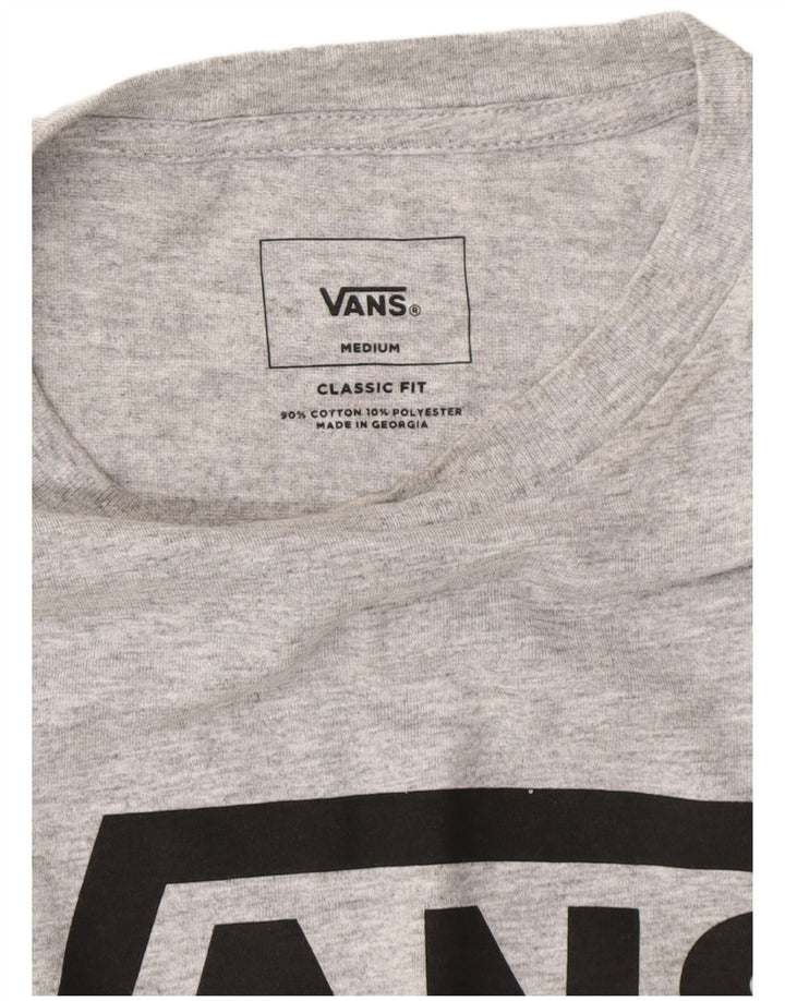 VANS T-shirt graphique coupe classique pour hommes, gris moyen, coton moucheté