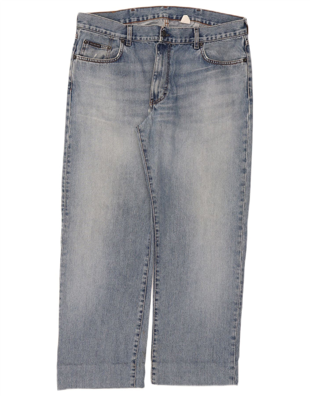 Calvin Klein Jean droit femme W36 L28 bleu
