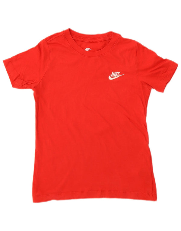 Nike Garçon T-Shirt Top 7-8 ans XS Rouge Coton