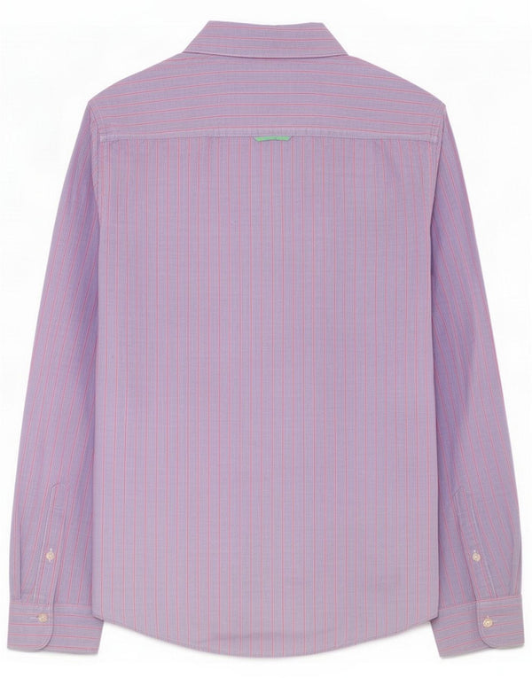 Superdry Chemise Homme Small Bleu Rayures Coton