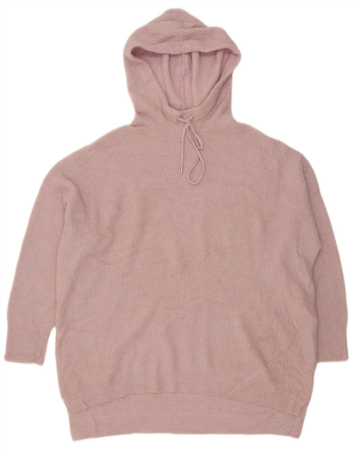 White Stuff Pull surdimensionné à capuche pour femme UK 22 3XL Rose Polyester