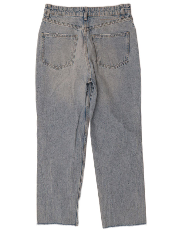 ZARA Womens Cropped Jeans EU 38 Small W28 L25 Blue Cotton